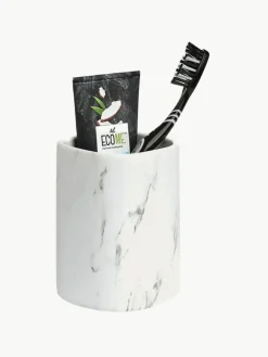 Westwing Zahnputzbecher Marble aus Keramik