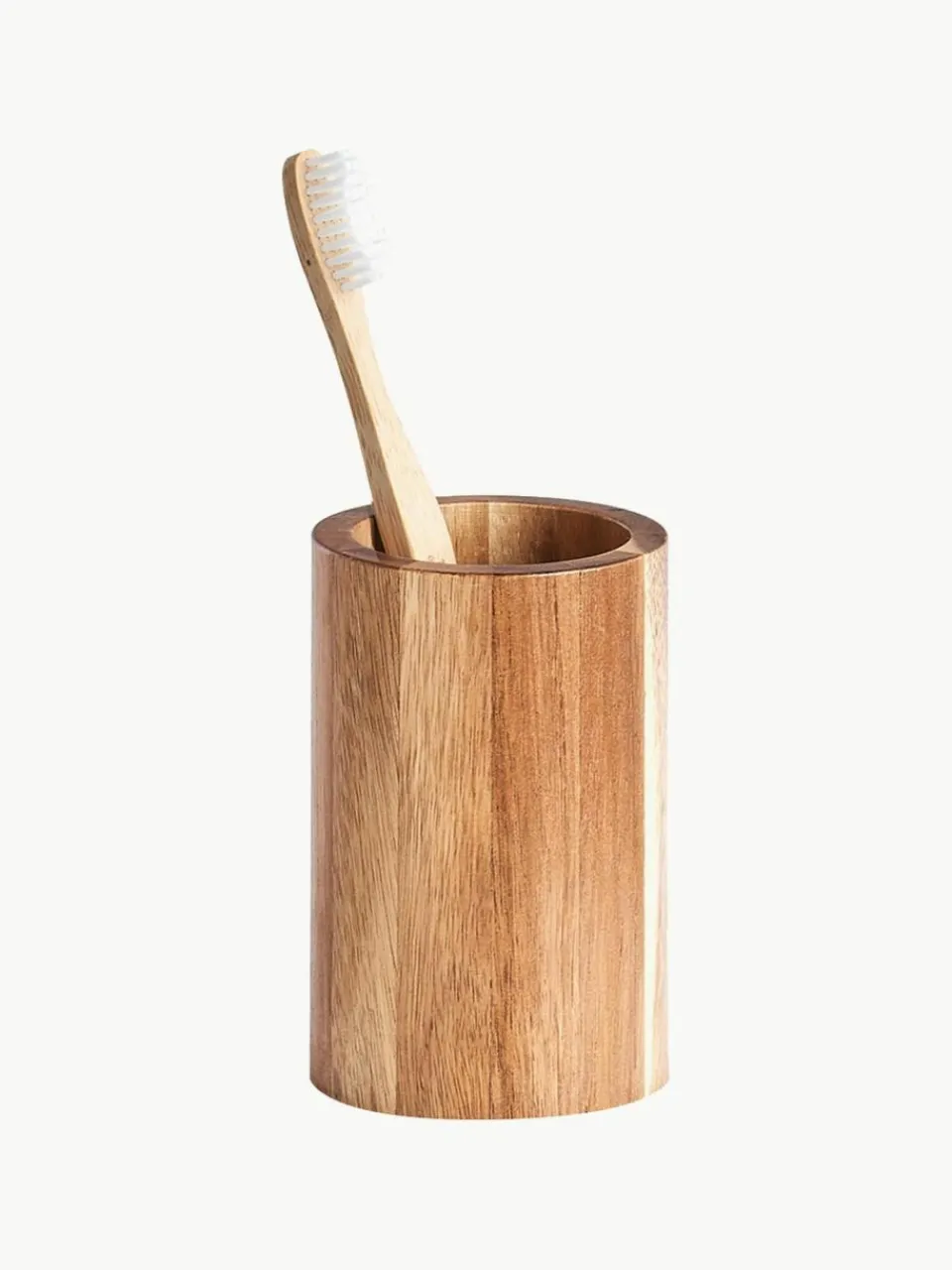 Westwing Zahnputzbecher Wood aus Akazienholz