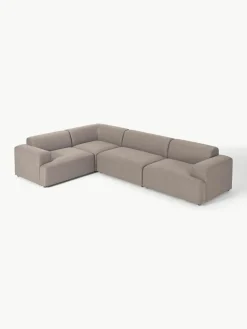 Westwing Collection Großes Ecksofa Melva (4-Sitzer)