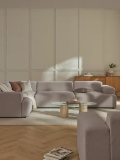 Westwing Collection Großes Ecksofa Melva (4-Sitzer)