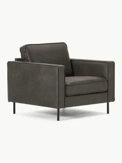 Westwing Collection Sessel Hunter aus recyceltem Leder